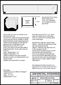 This link will take you to JR Metal Frames PDF about Honeycomb Core Doors.