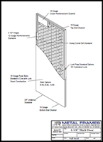 1-3/8' Thick Metal Door PDF provided by JR Metal Frames.