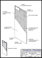 14 Gauge Hollow Metal Door PDF provided by JR Metal Frames.