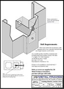 Existing Masonry Anchor - EMA PDF provided by JR Metal Frames.