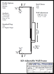 KD Adjustable Wall Frame provided by JR Metal Frames.