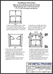 KD Borrowed Lite frame installation instructions in English by JR Metal Frames.