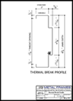 Thermal Break Profile PDF provided by JR Metal Frames.